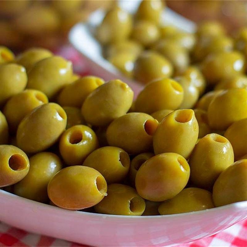 Green Olives, Pitted